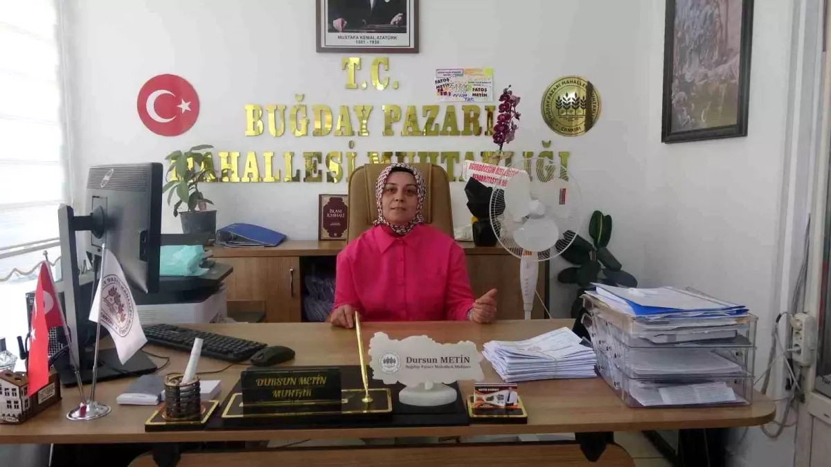 Fatoş Metin, Eşinin Yerine Muhtar Seçildi