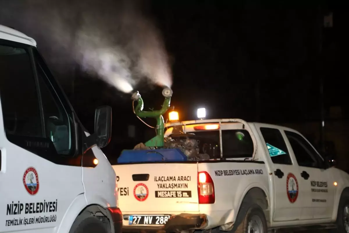 Nizip Belediyesi, Sivrisinek ve Haşereyle Mücadele İçin İlaçlama Seferberliği Başlattı