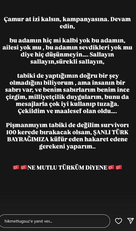 Survivor Hikmet Tuğsuz yarışmayı neden apar topar bıraktığını açıkladı Survivor Hikmet Tuğsuz yarışmayı neden apar topar bıraktığını açıkladı