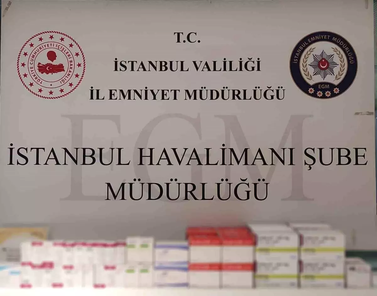 İstanbul Havalimanı\'nda Yasa Dışı İlaç Operasyonu