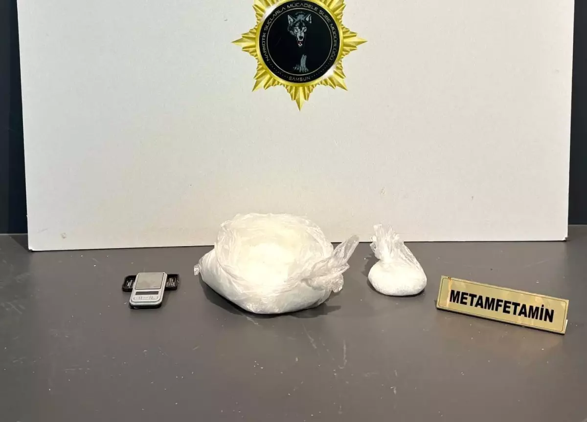 Samsun\'da Uyuşturucu Operasyonu: 600 Gram Metamfetamin Ele Geçirildi
