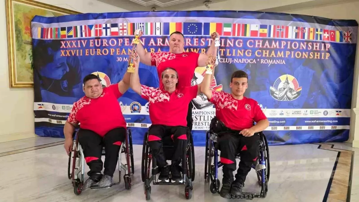 Bağcılar Belediyesi Sporcuları, Avrupa Bilek Güreşi Şampiyonası\'ndan Üç Altın Madalya ile Döndü