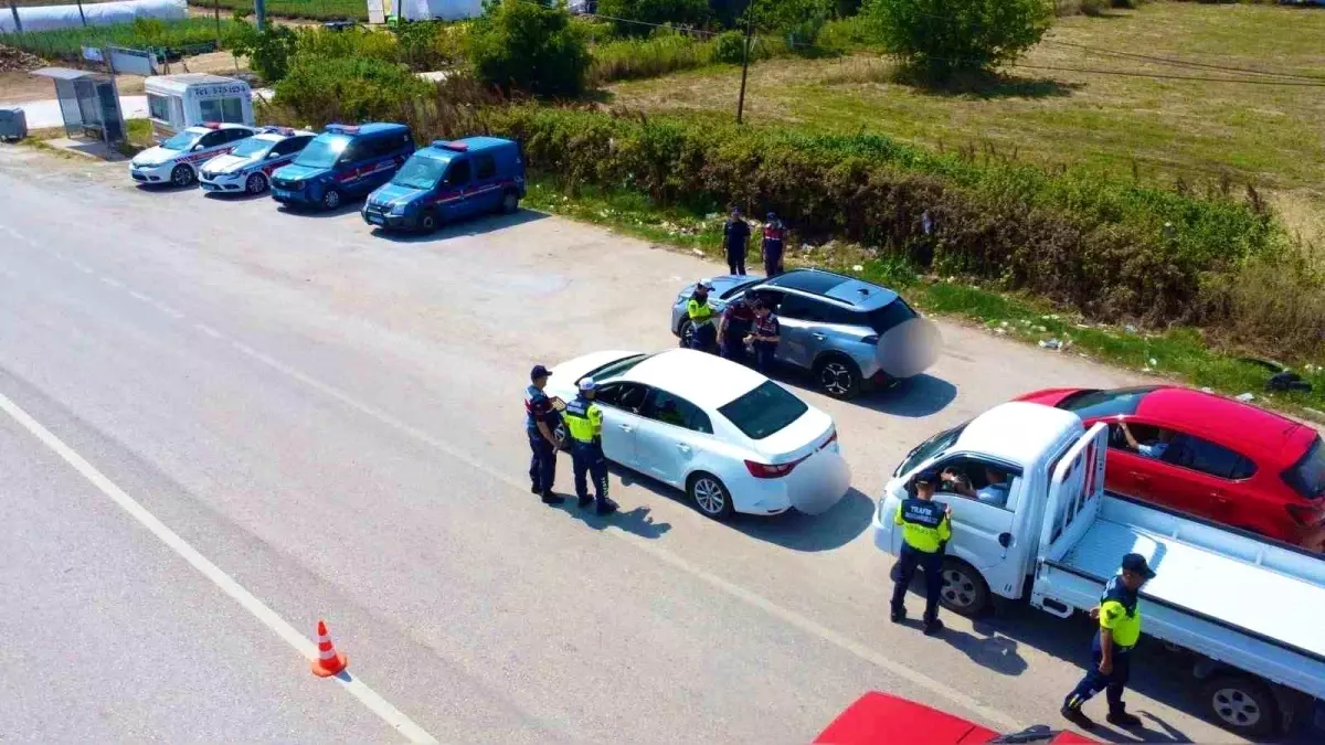 Bursa\'da Dronlu Trafik Denetimi