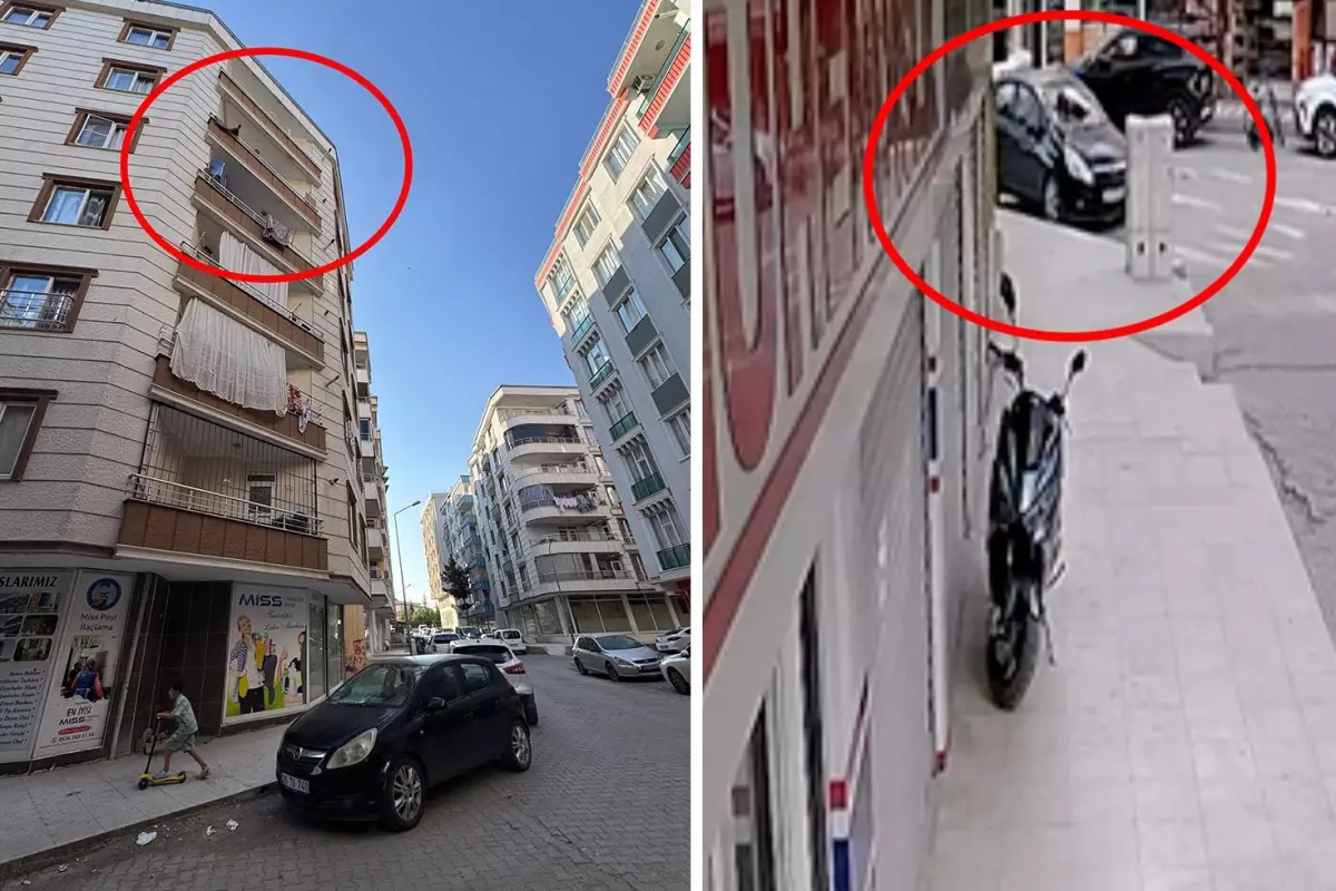 Siirt\'te 6 yaşındaki çocuk 5\'inci kattan arabanın üstüne düştü