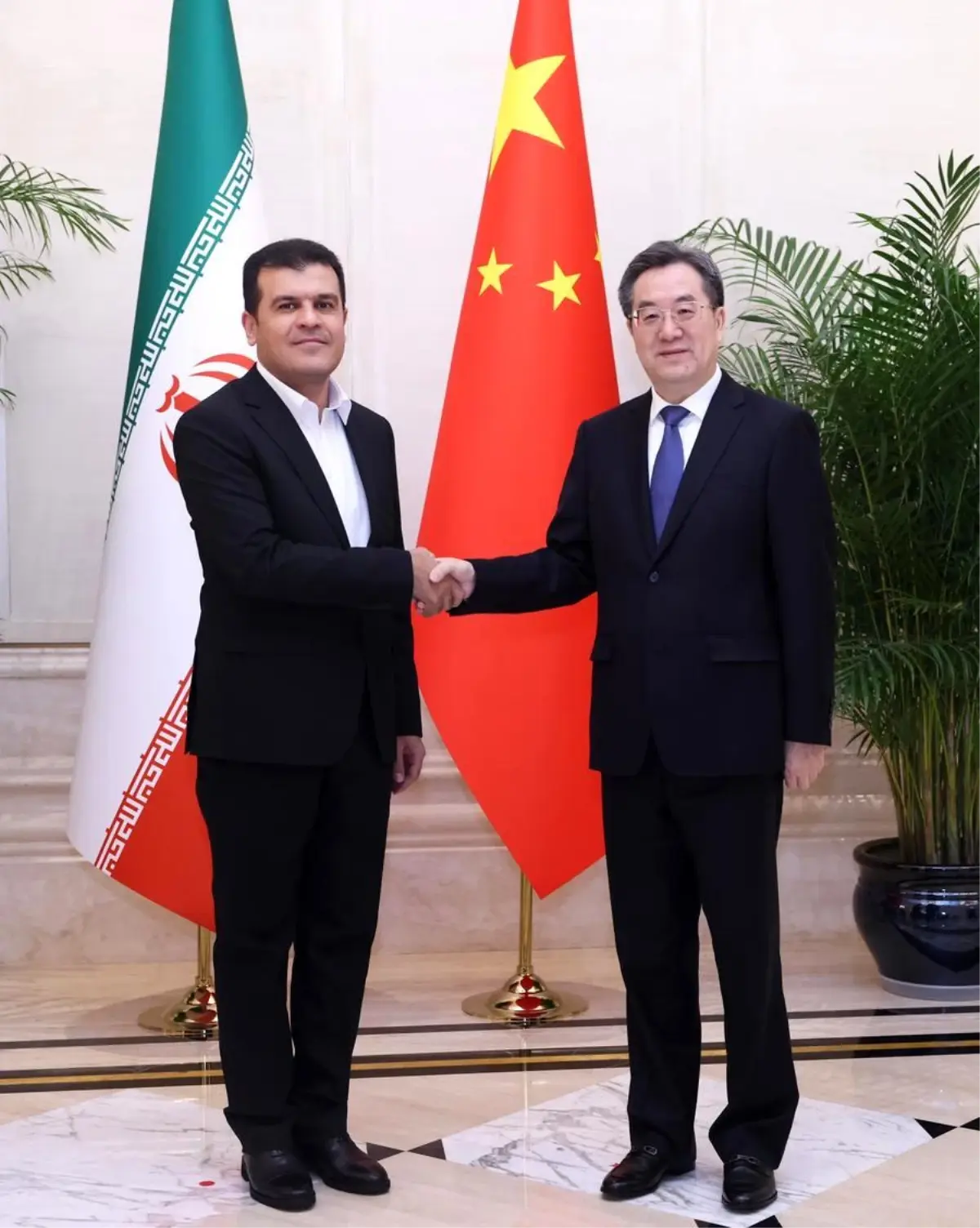 Ding Xuexiang, Chengdu\'da Yabancı Konuklarla Görüştü