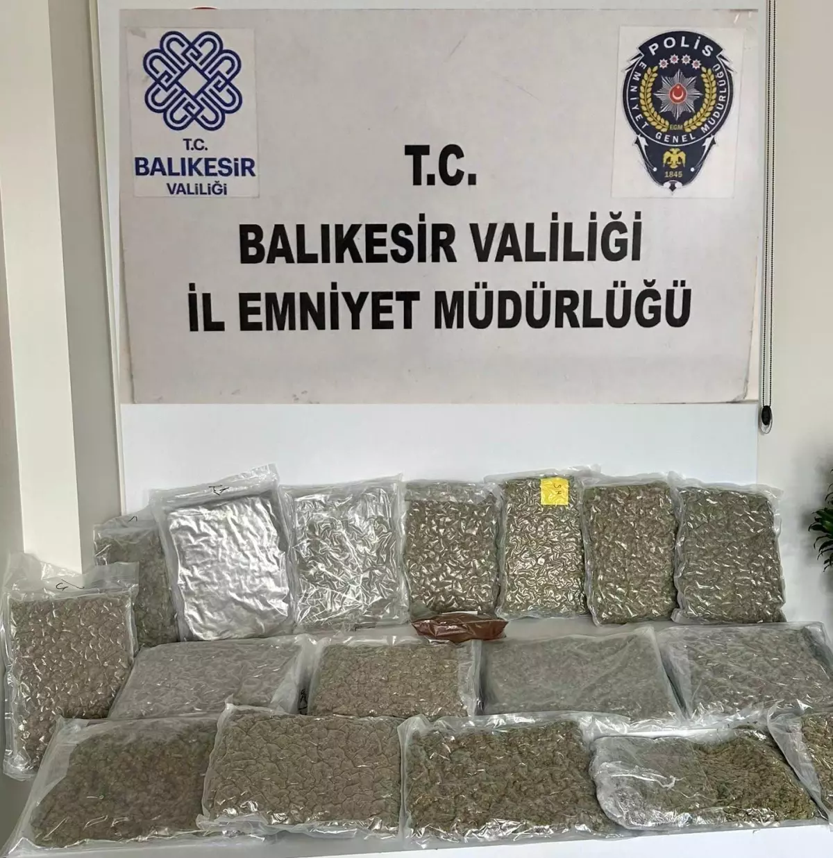 Balıkesir\'de 19 Kilo Esrar Ele Geçirildi