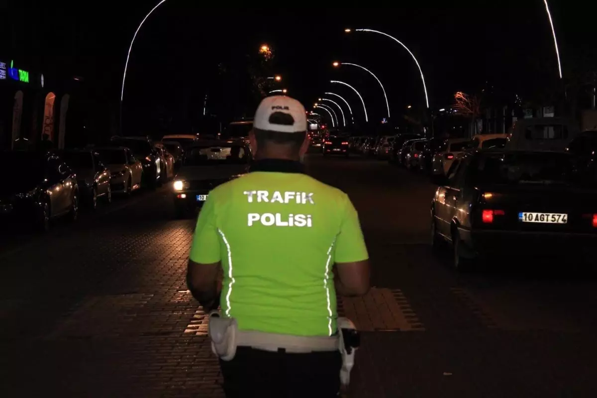 Gönen\'de Bayramda Trafik Denetimi