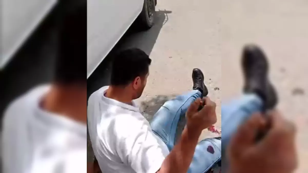 Kendisini rahatsız eden erkeği ayaklarından vuran kadın, o anları sosyal medyadan paylaştı