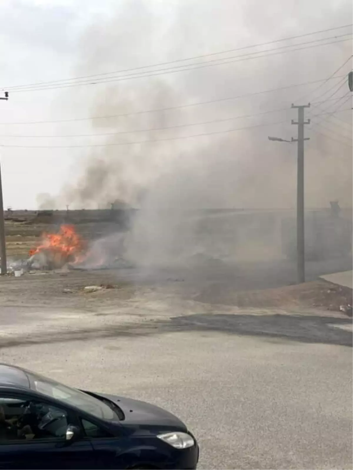 Nusaybin\'de Çalılık Yangını Kontrol Altına Alındı