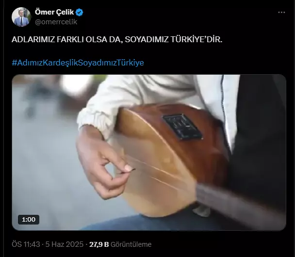 Paylaşılamayan slogan Kaymakam'a ait çıktı