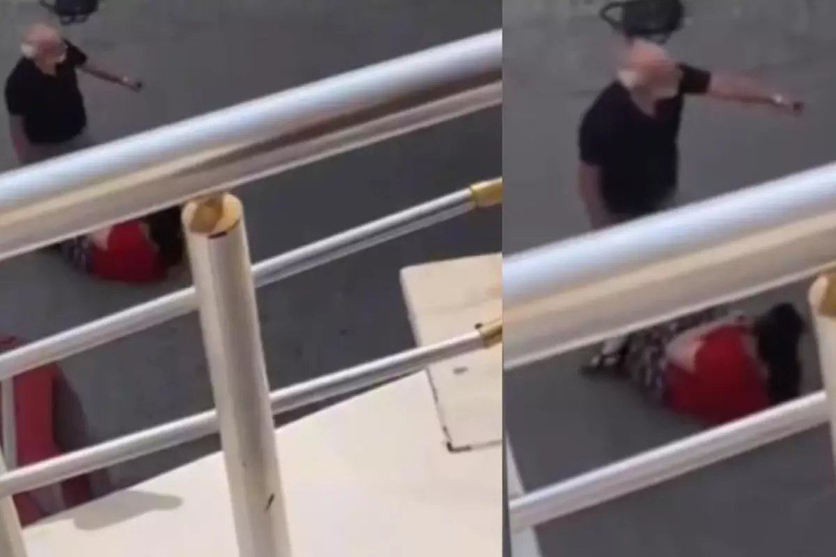 Sokakta eşini bıçakla rehin aldı, vatandaş tek hamleyle kurtardı