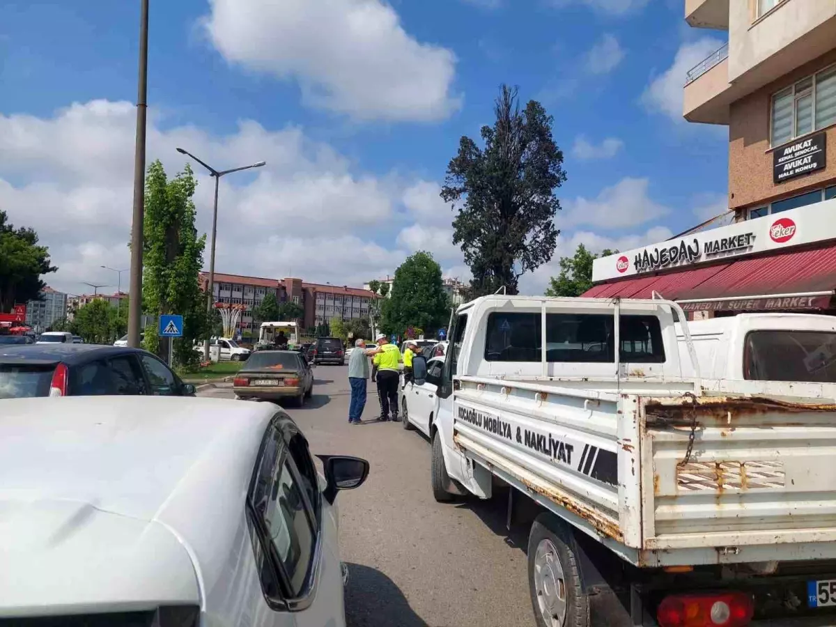 Bafra\'da Tek Yön Denetimi: 18 Araç Yüksek Cezaya Çarptırıldı