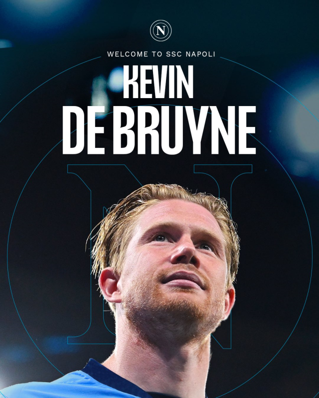 Napoli, Kevin De Bruyne transferini açıkladı Napoli, Kevin De Bruyne transferini açıkladı
