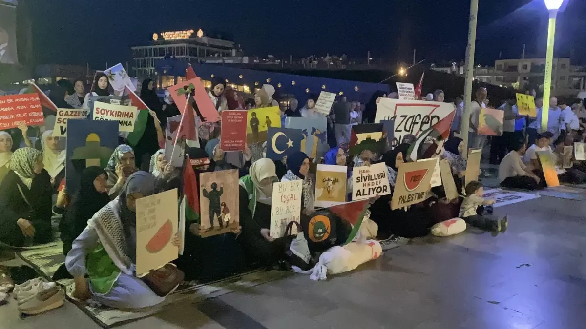 Aydın\'da İsrail Protestosu