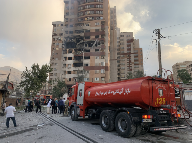 Devrim Muhafızları Komutanı'nın öldürüldüğü bina ilk kez görüntülendi