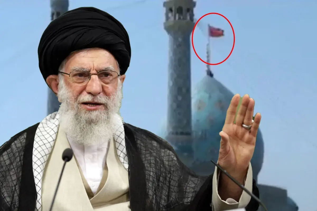 İran\'dan intikam mesajı! Kırmızı bayrak göndere çekildi