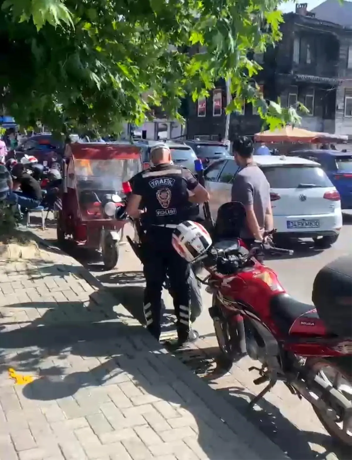 Bartın\'da Ters Şeritte Motosiklet Ceza