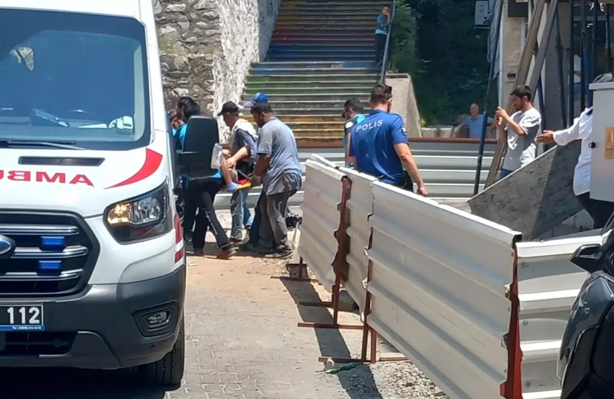 İnşaatta İşçi Yüksekten Düştü
