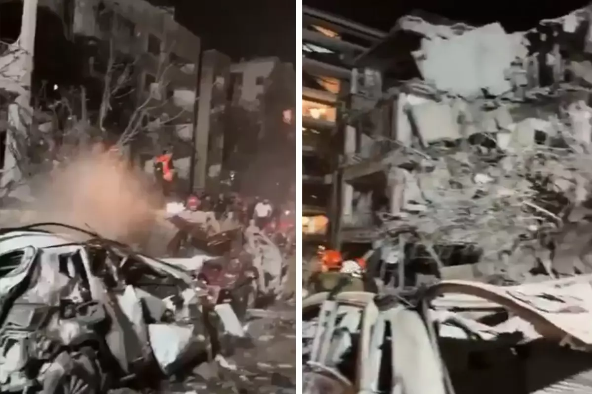 İran\'ın vurduğu Tel Aviv\'deki yıkım kameralara yansıdı