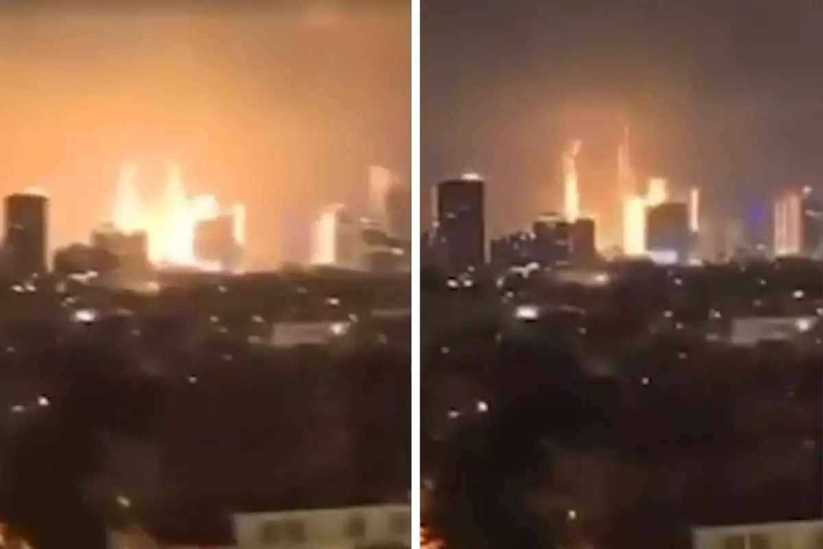 İran\'dan 2. saldırı! Fırlatılan füze Tel Aviv\'e böyle düştü