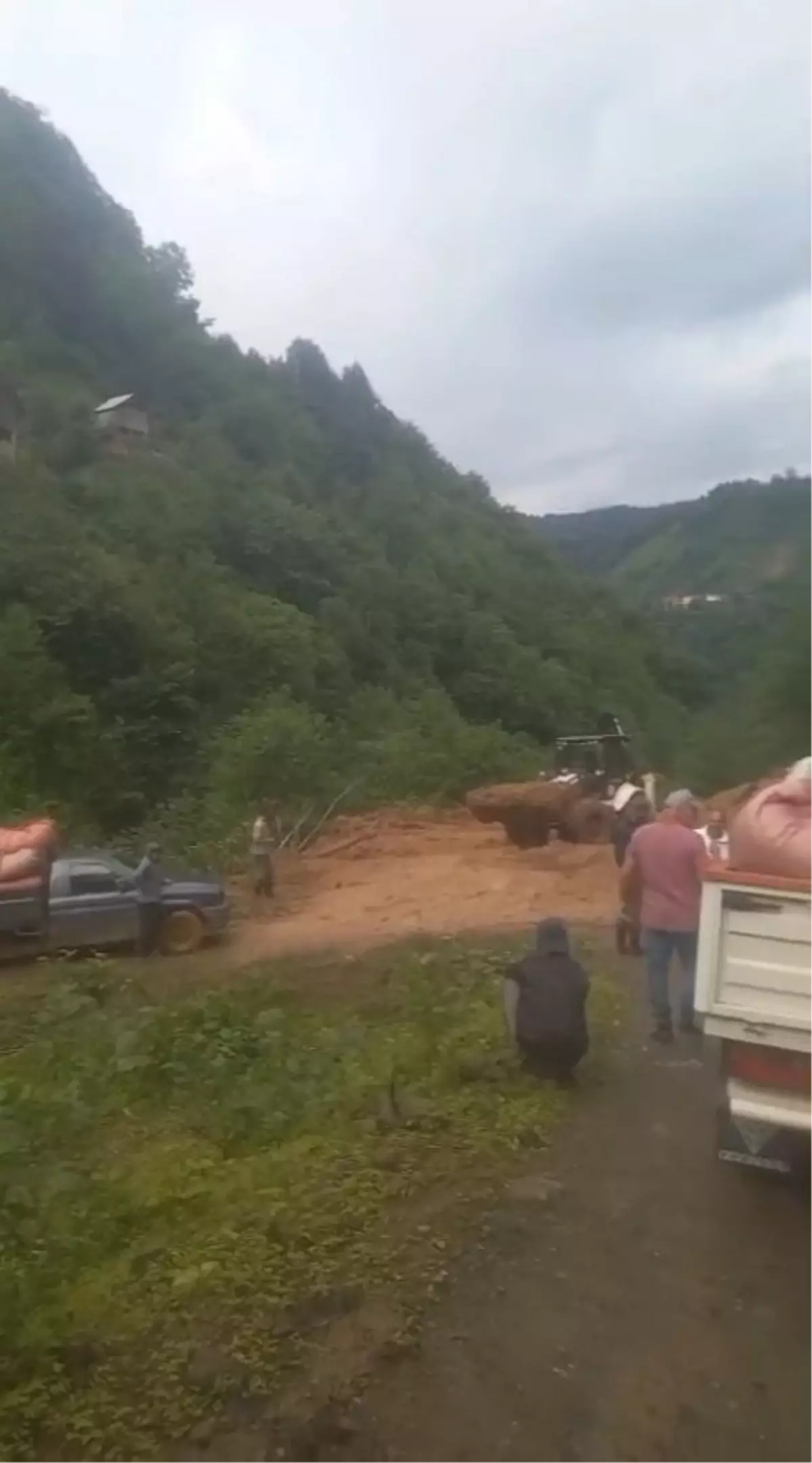 Fındıklı\'da Heyelan: Yol Kontrollü Açıldı