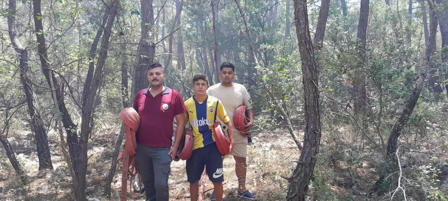 Kemer\'deki Orman Yangını Kontrol Altına Alındı