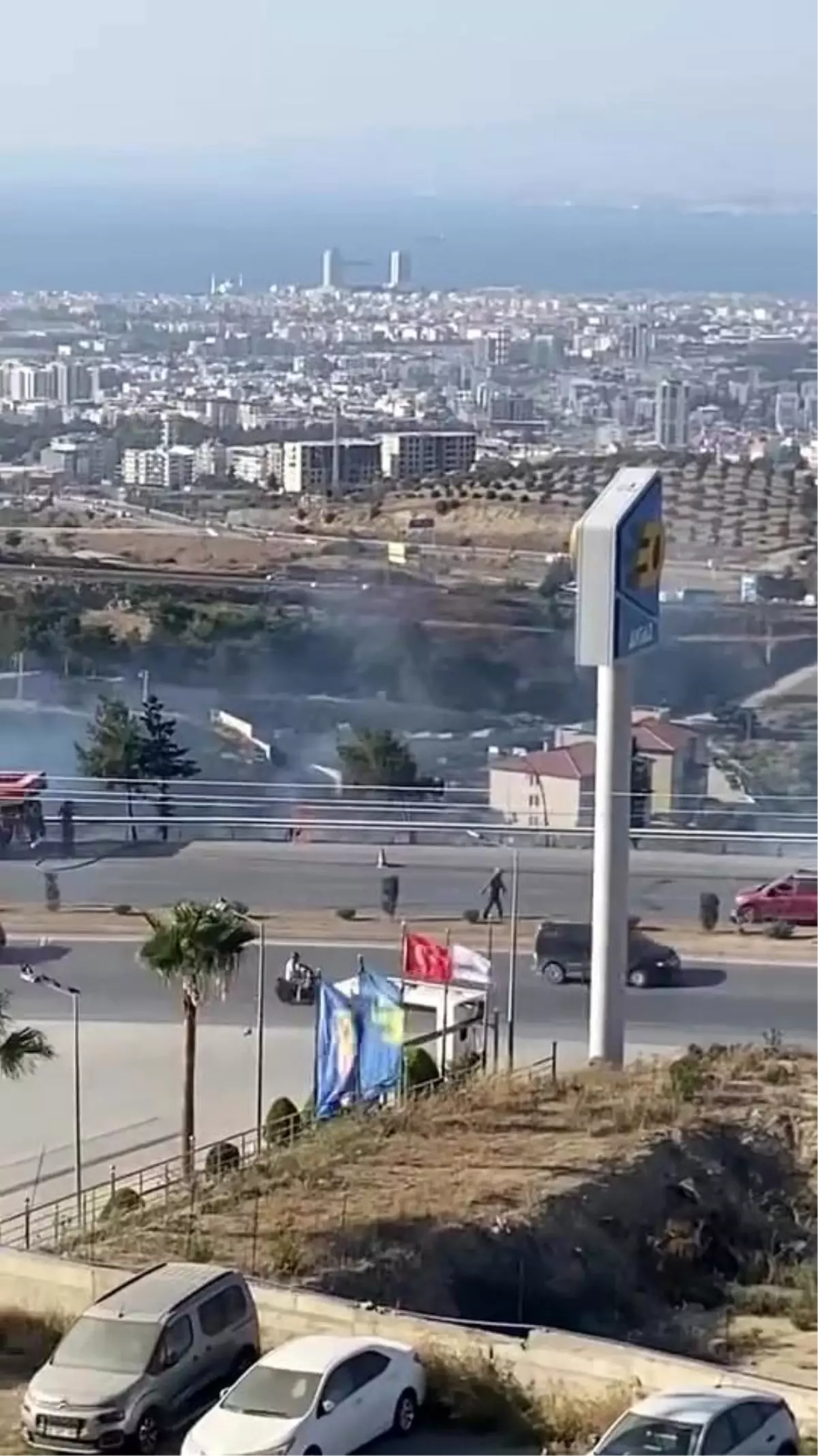 Belen\'de Anız Yangını Kontrol Altına Alındı