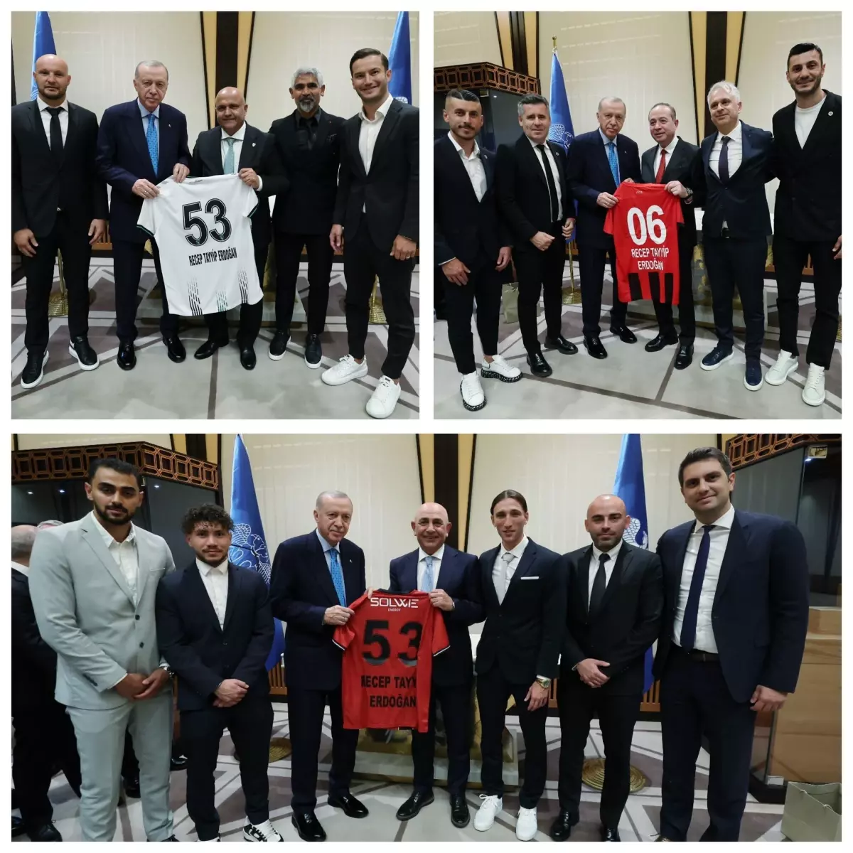 Cumhurbaşkanı Erdoğan, Süper Lig\'e Yükselen Kulüpleri Kabul Etti