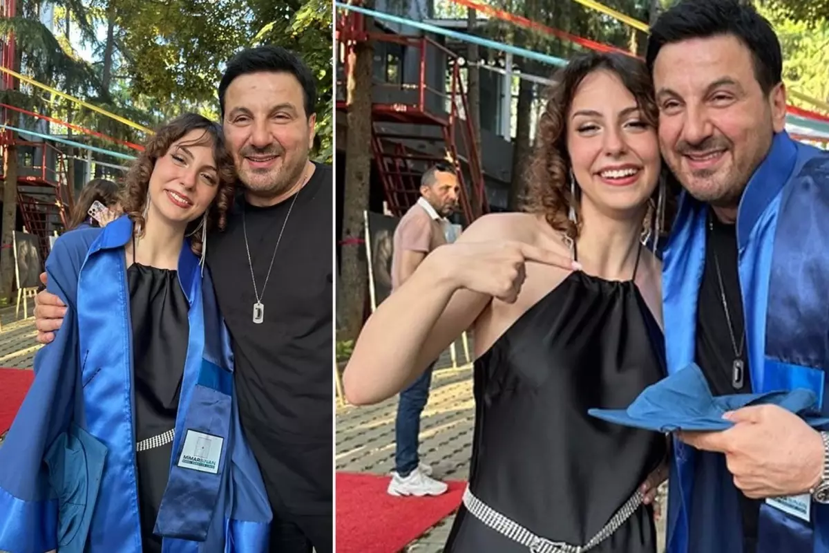 Davut Güloğlu\'nun gözlerden uzak büyüttüğü kızı üniversiteden mezun oldu