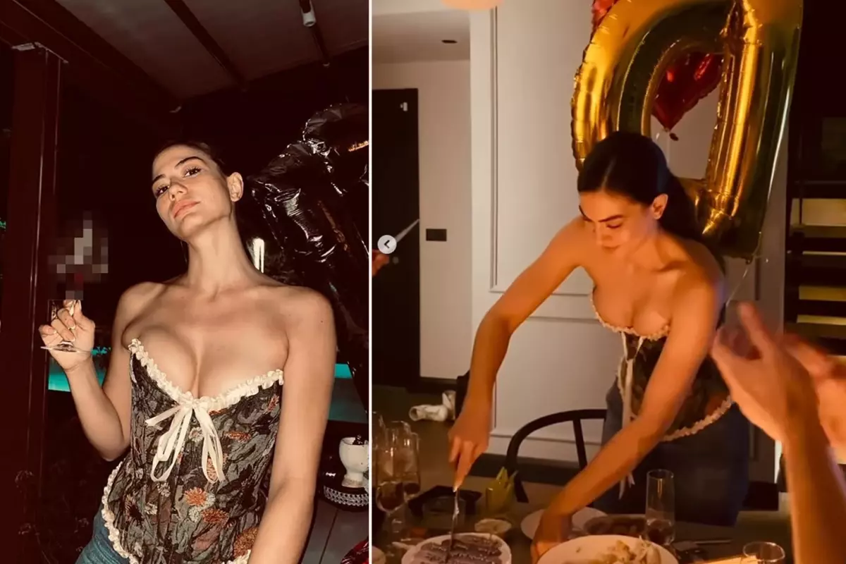 Eşref Rüya sezon finali yapıyor! Demet Özdemir\'e kesilen pastanın üzerindeki not dikkat çekti