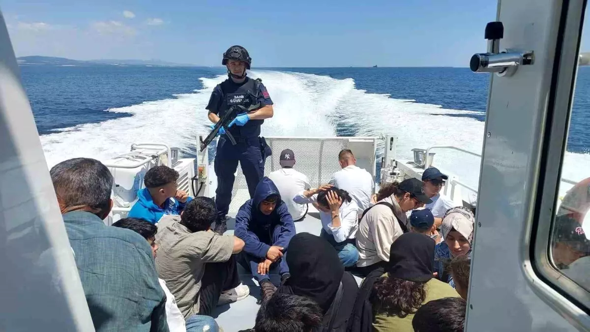 Çanakkale\'de 51 Kaçak Göçmen Yakalandı