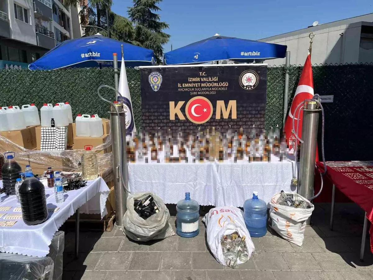 İzmir ve Yalova\'da Sahte Alkol Operasyonu
