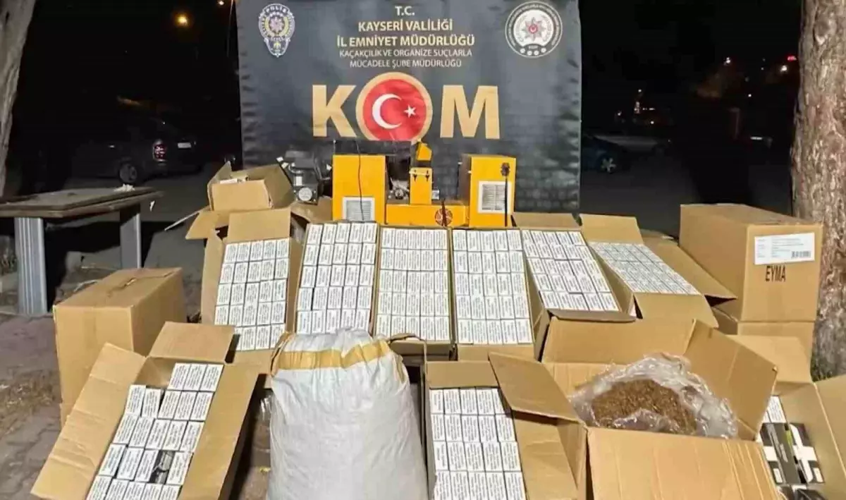 Kayseri\'de 105 Kilo Kaçak Tütün Ele Geçirildi