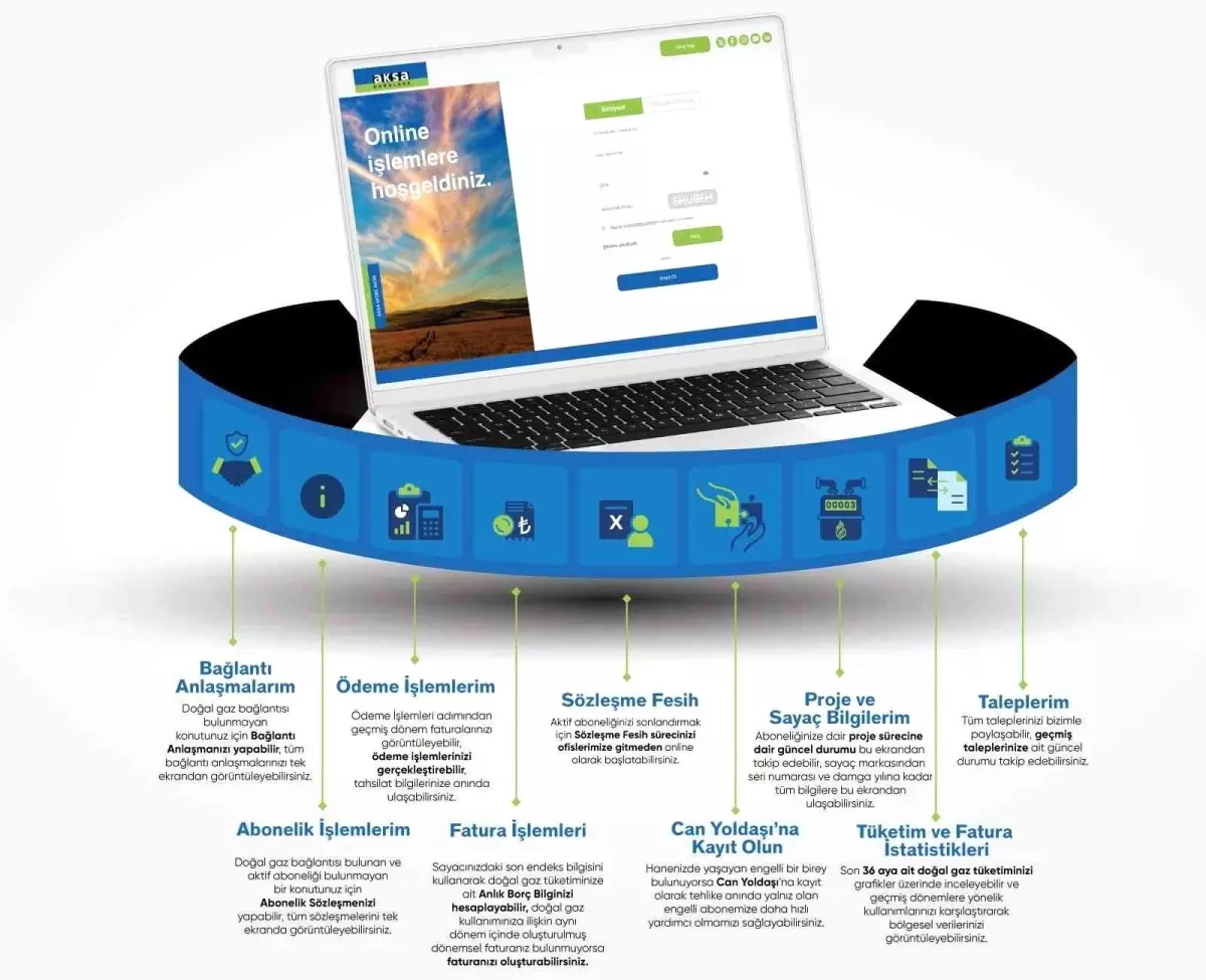Aksa Doğalgaz Online İşlemler Kanalını Yeniledi