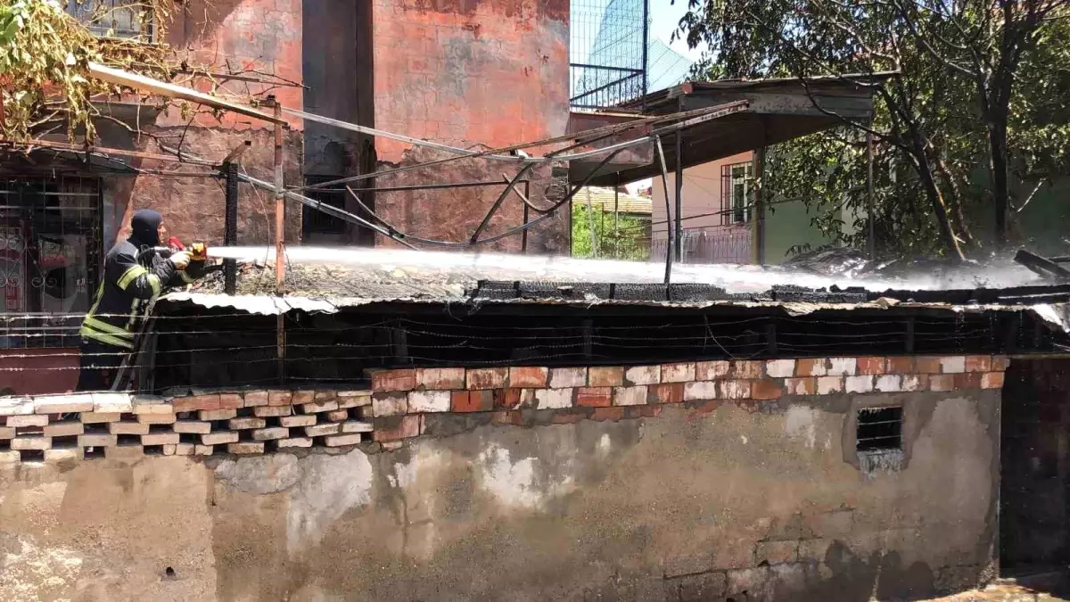 Elazığ\'da Odunluk Yangını: Bir Yaralı