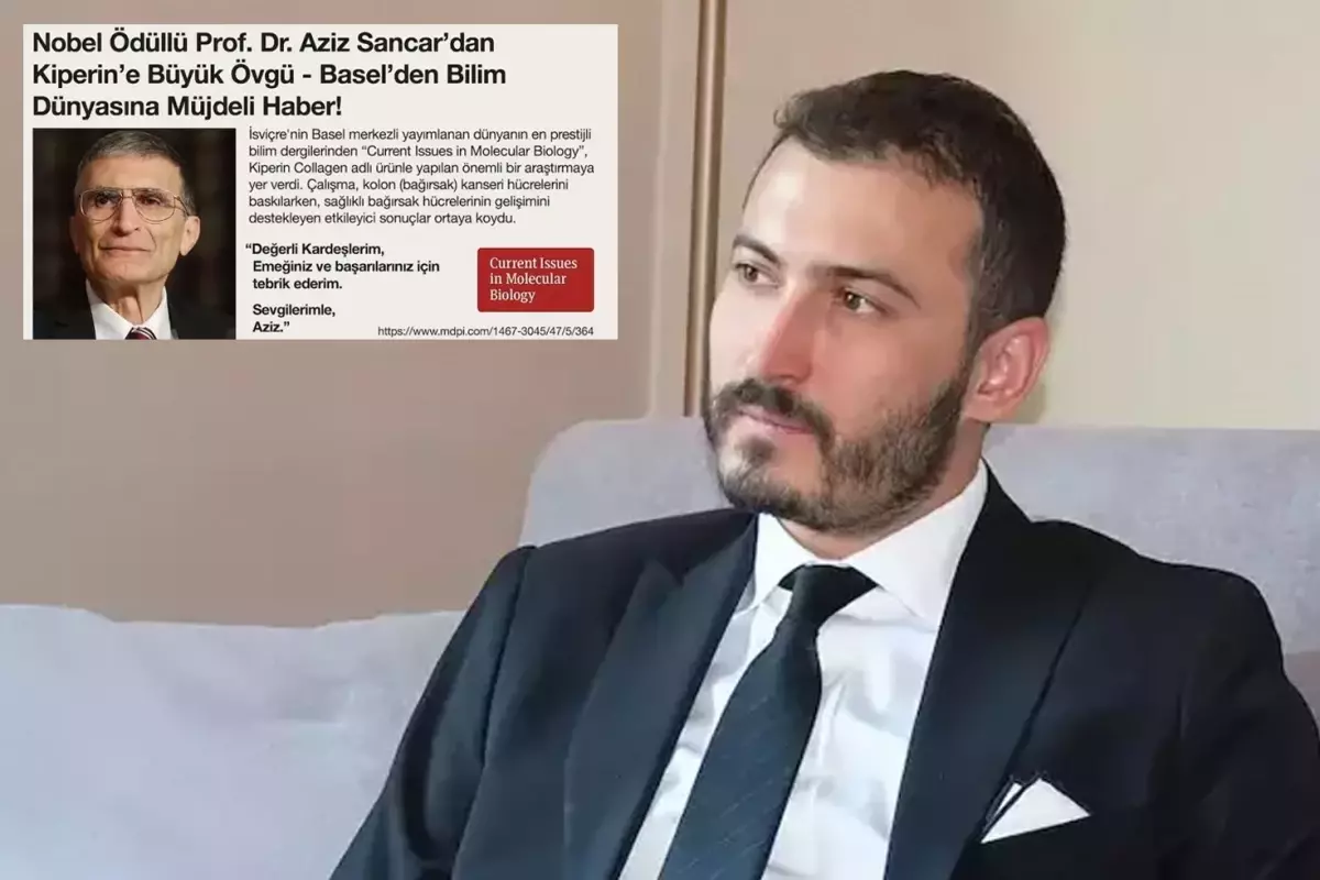 Kolon kanserine ilişkin araştırma, Prof. Dr. Aziz Sancar\'dan tebrik aldı