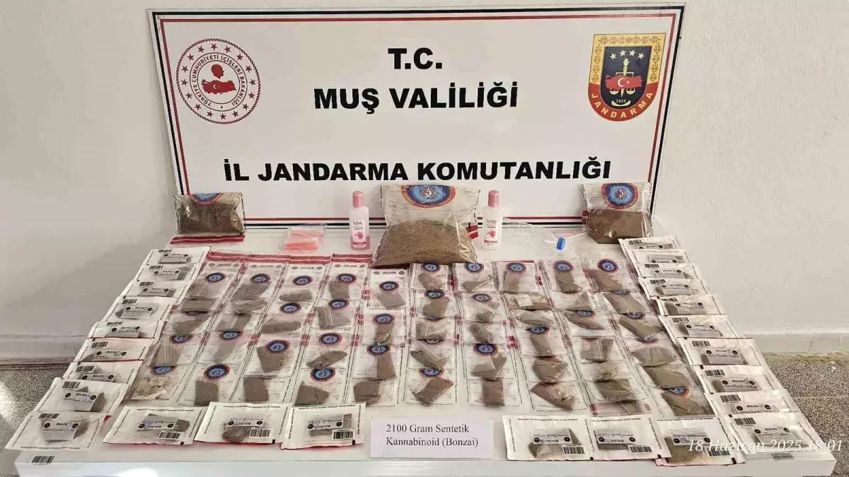 Muş\'ta Uyuşturucu Operasyonu: İki Şüpheli Tutuklandı