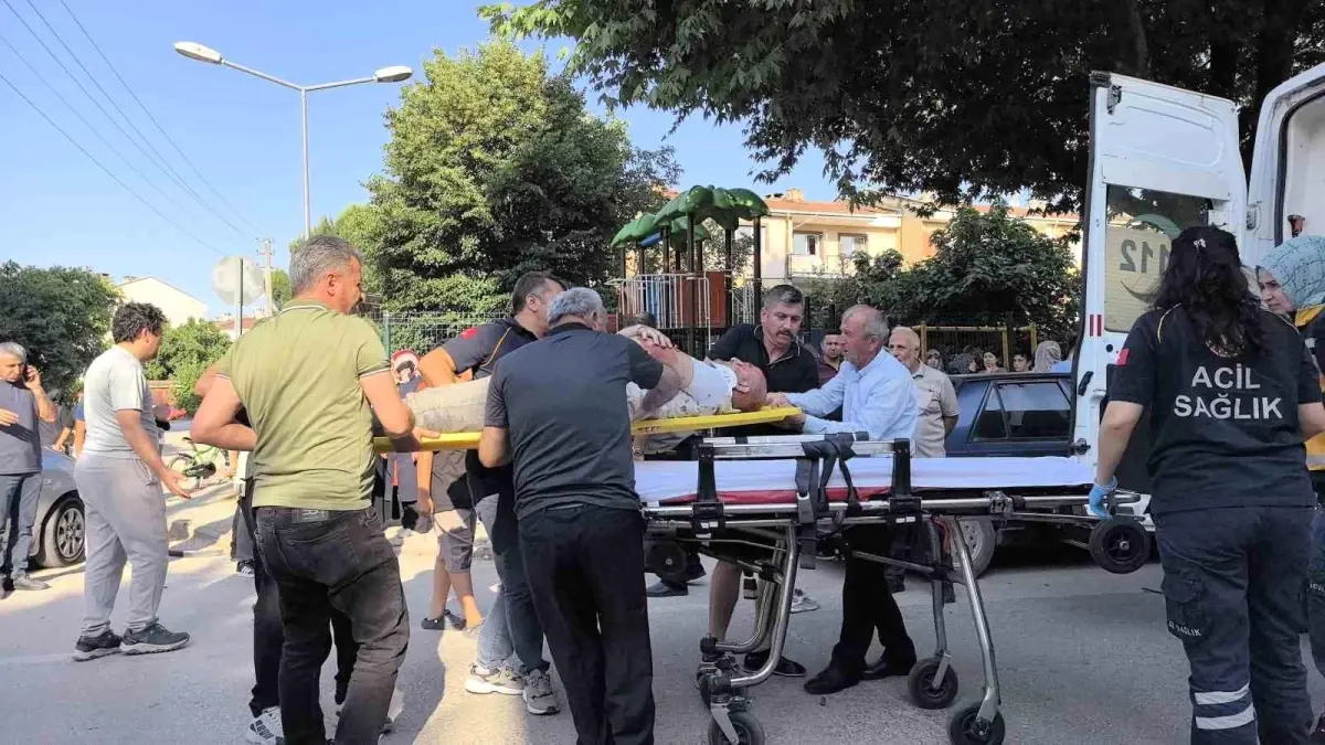 İnegöl\'de Motosiklet Kazası