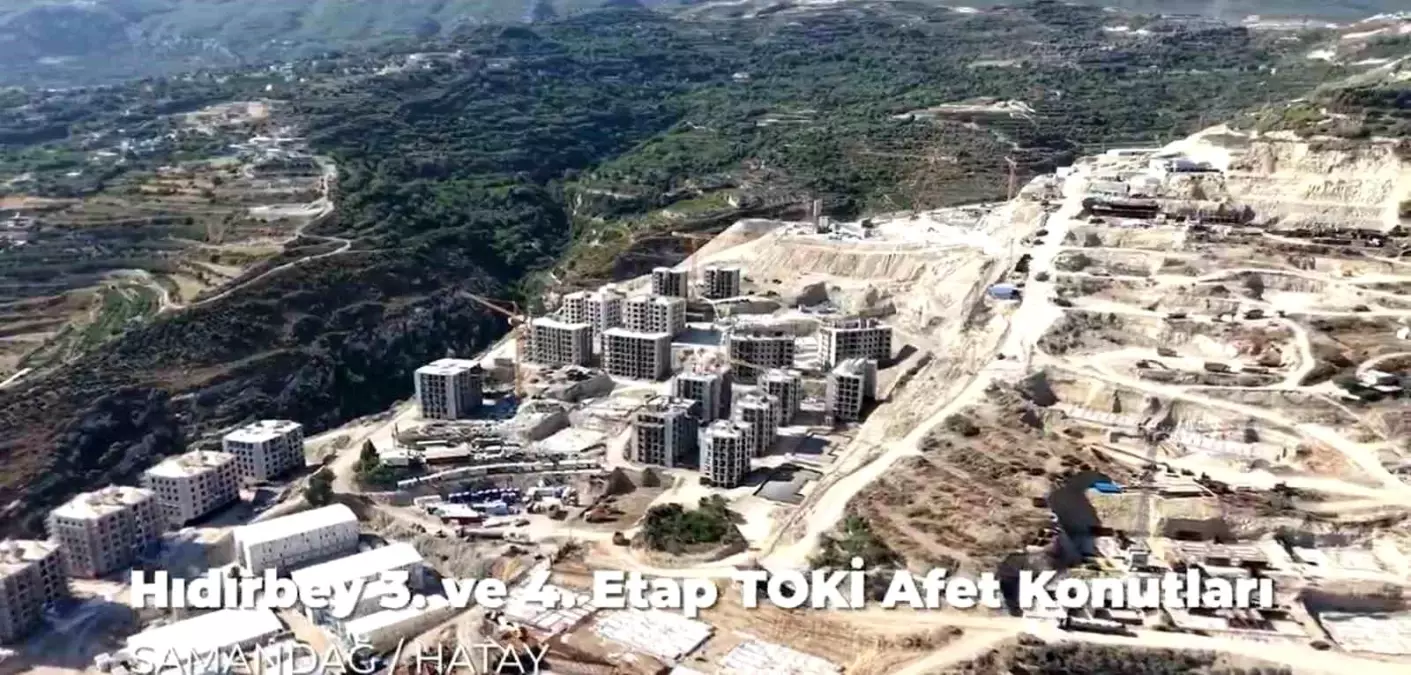 Hatay\'da TOKİ Afet Konutları İnşaatı Devam Ediyor