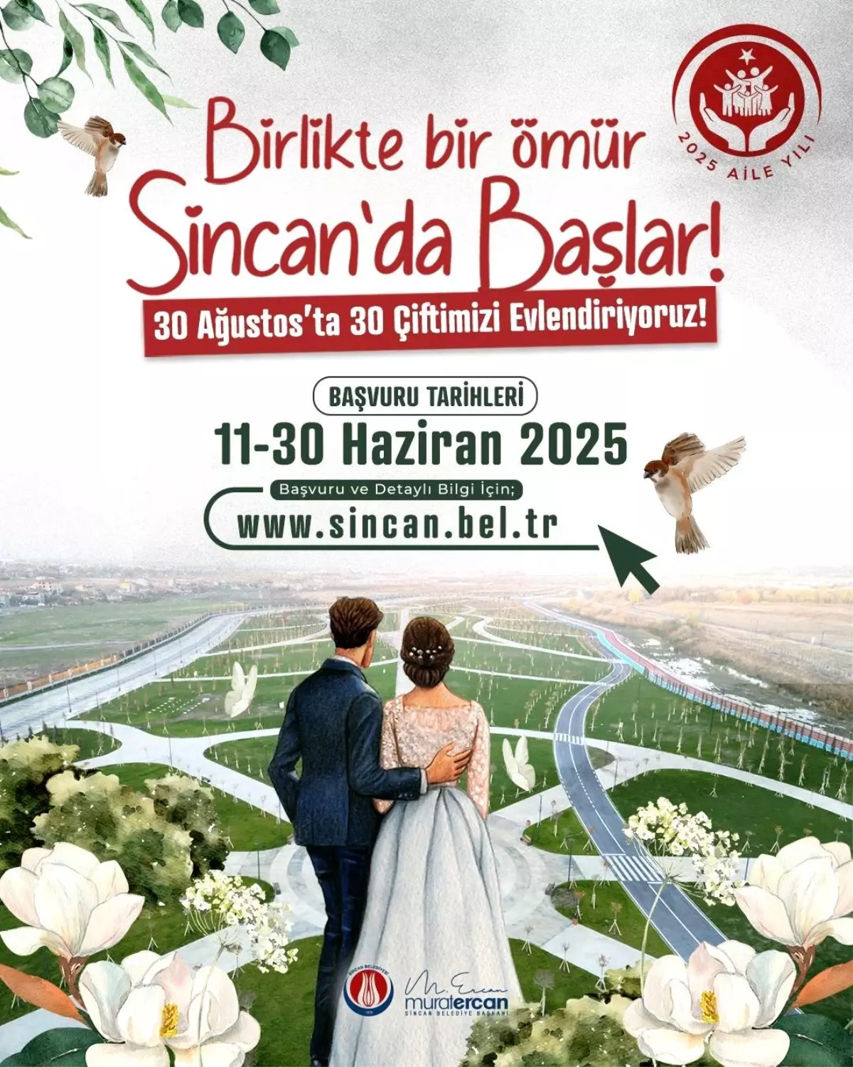 Sincan Belediyesi\'nden 30 Çift için Toplu Nikah Töreni