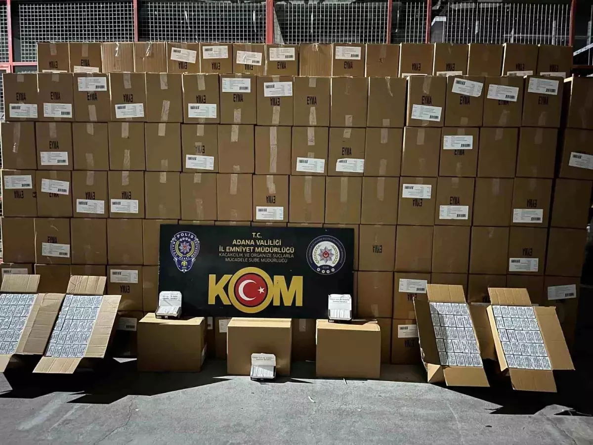 Adana\'da 6.5 Milyon Makaron Ele Ge geçirildi