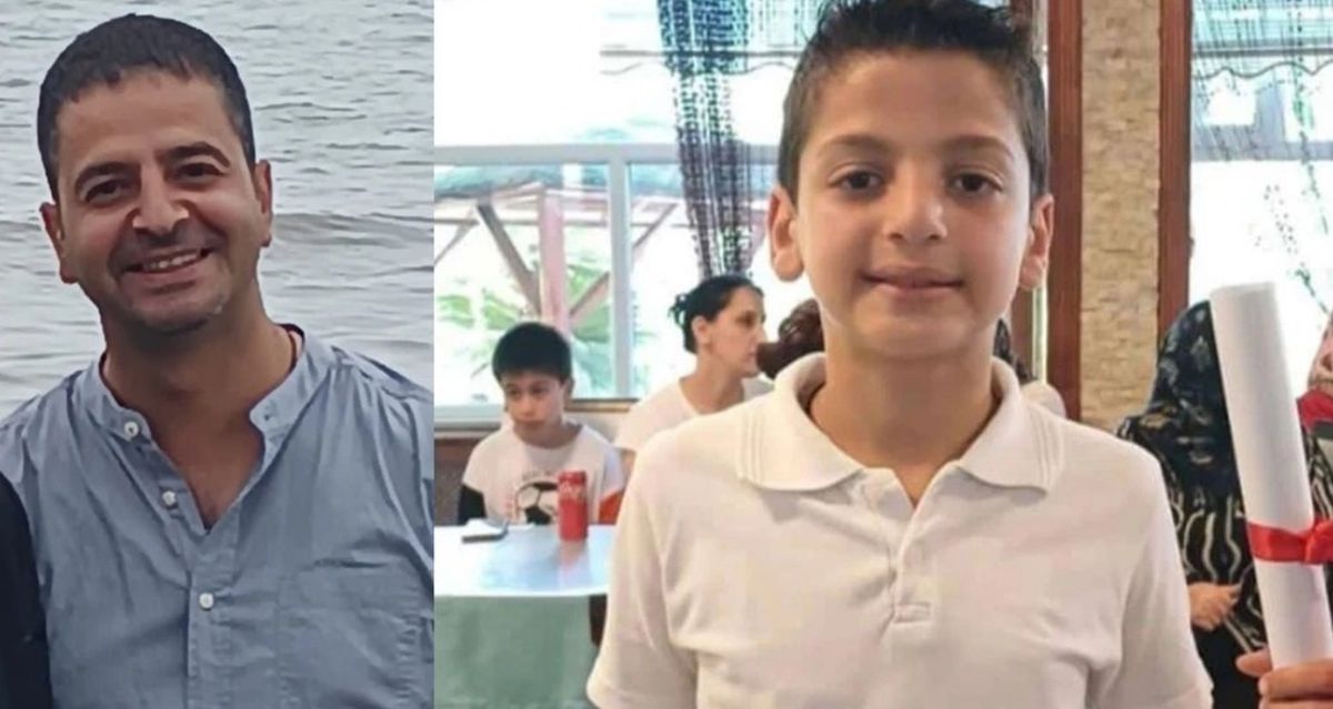 Baba-oğul denizdeki trajediyle yan yana