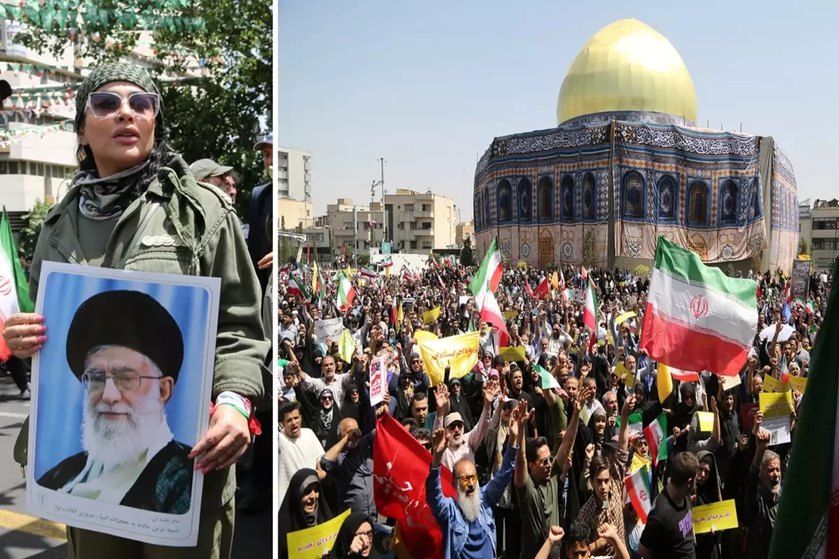 İranlılar, cuma namazı sonrası meydanlara döküldü