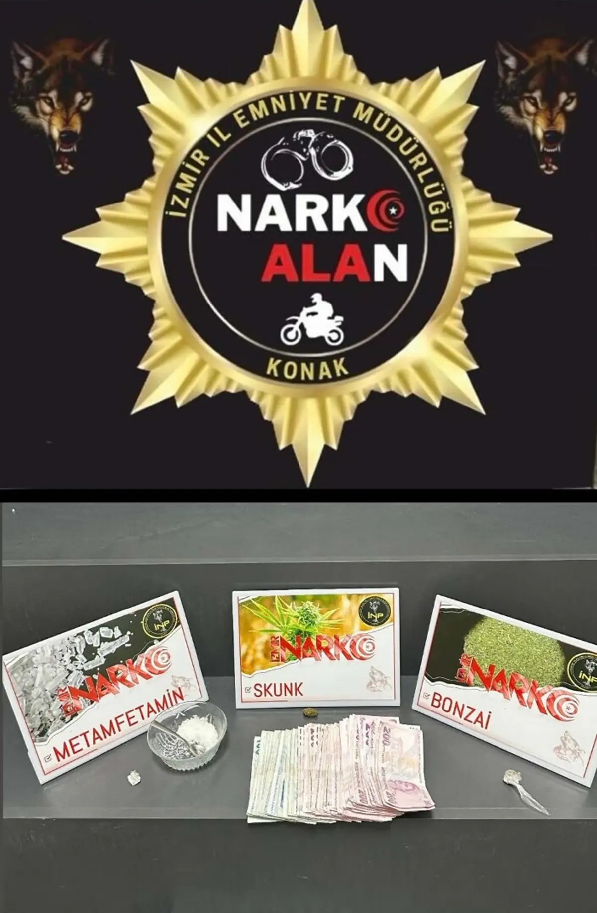 İzmir\'de Uyuşturucu ve Silah Operasyonu