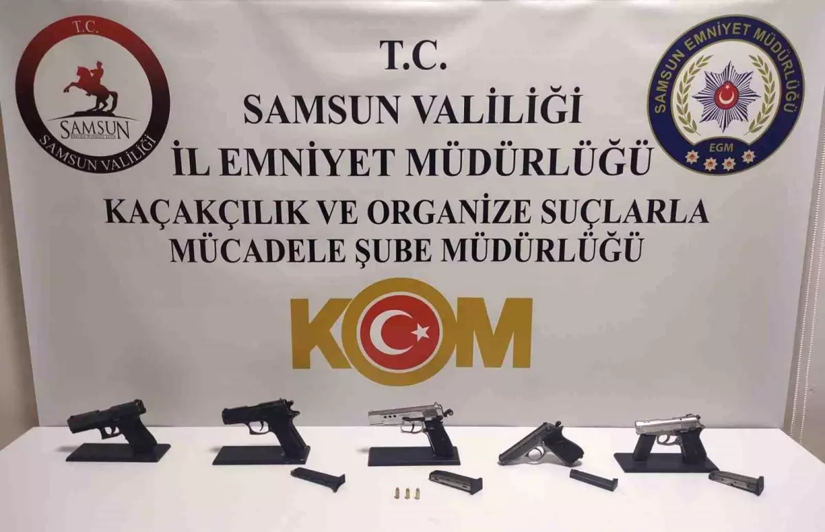 Samsun\'da Ruhsatsız Tabanca Operasyonu