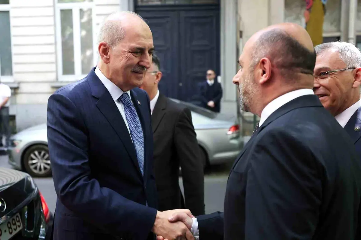 TBMM Başkanı Kurtulmuş, Belçika Diyanet Vakfı\'nı ziyaret etti