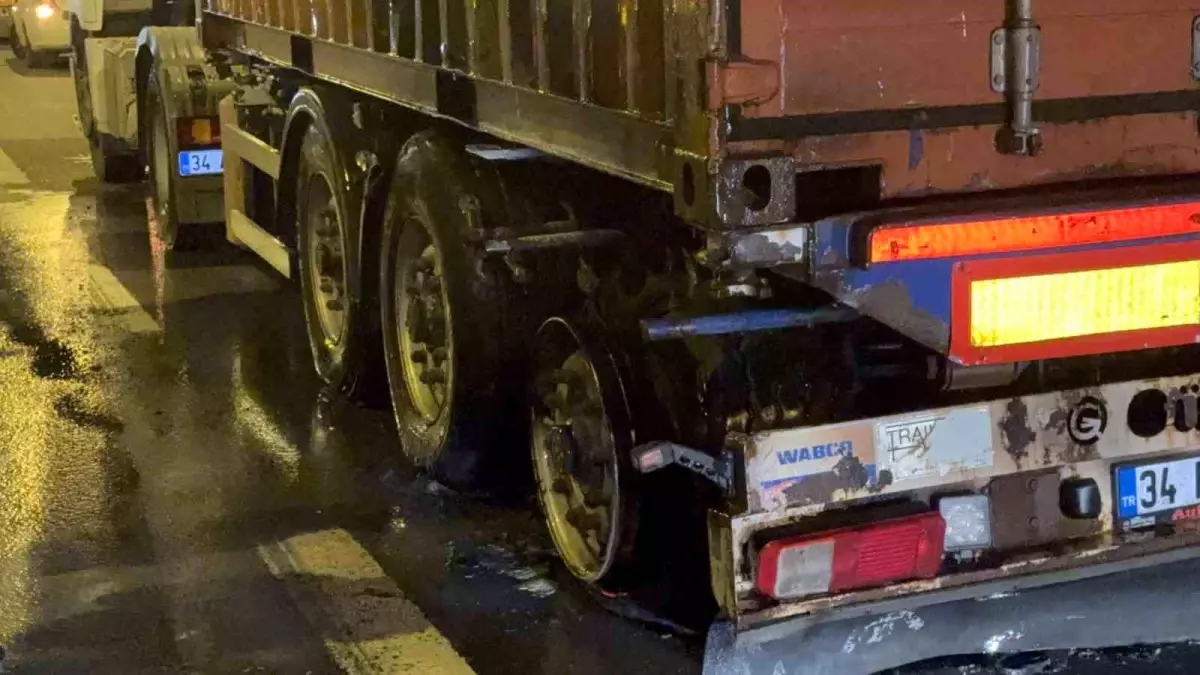 Kocaeli TEM Otoyolu\'nda Tır Yangını