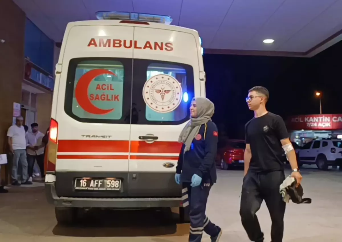 İnegöl\'de Motosiklet Kazası