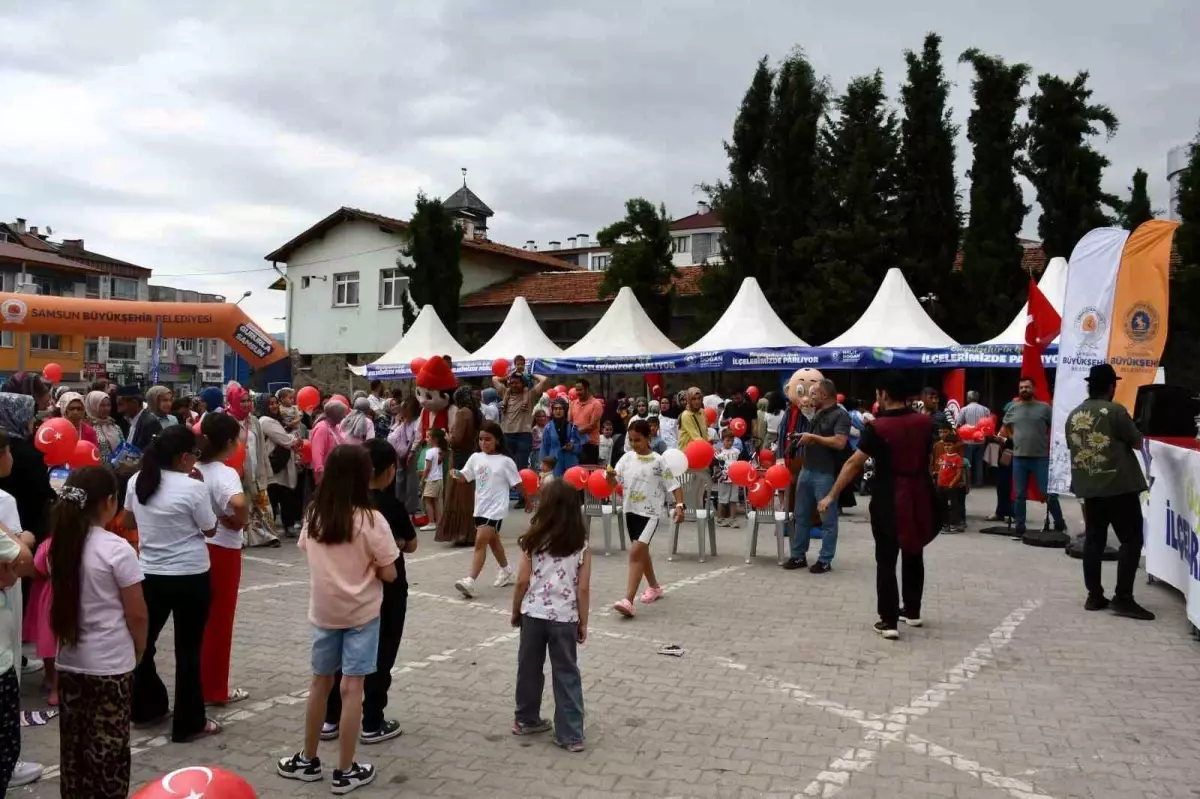 Vezirköprü\'de Çocuklar İçin Unutulmaz Şenlik