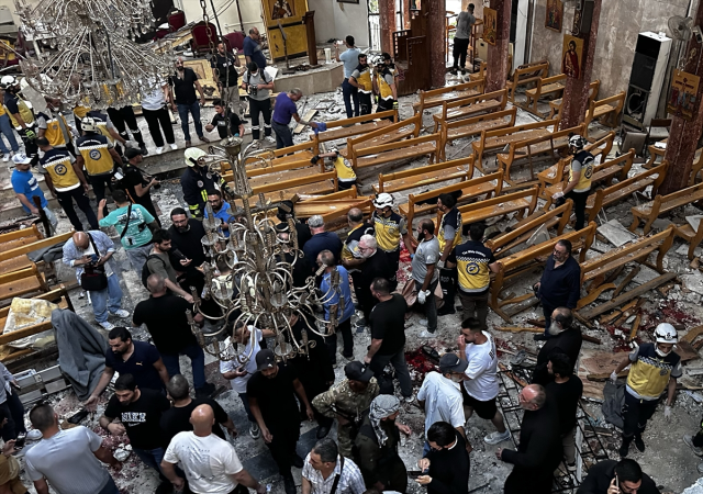 Şam'da kiliseye bombalı saldırı: Çok sayıda ölü ve yaralı var